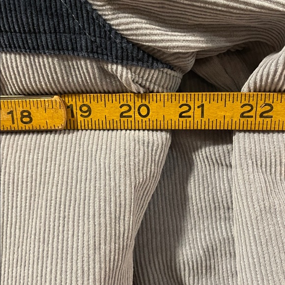 Obermeyer Men's Medium Condor Corduroy Jacket Shale Blue Grey Trucker Bomber - Picture 8 of 16